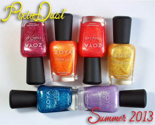 Zoya PixieDust Summer 2013 textured nail polish collection