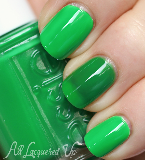 Essie Shake Your $$ Maker neon nail polish swatch