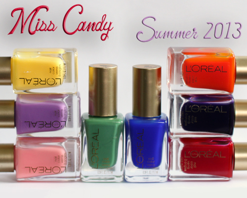 L'Oreal Paris Miss Candy Jelly Nail Polish Collection