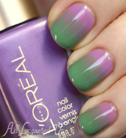 Syrup gradient nail art using L'Oréal Paris Miss Candy Colour Riche Nail Polish