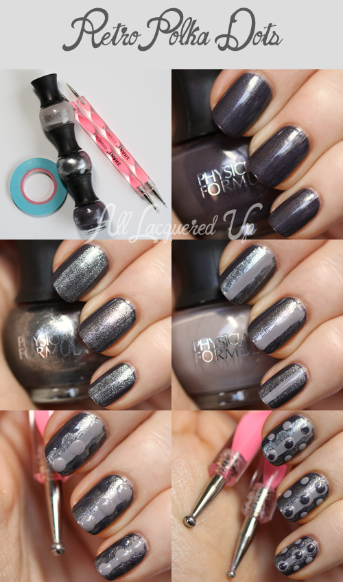 Retro Polka Dot Nail Art Tutorial