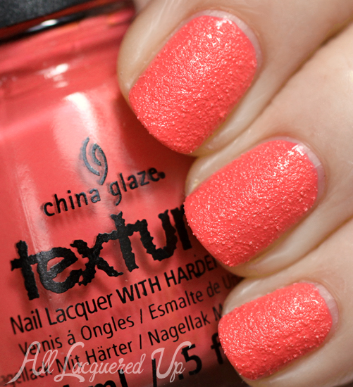 China Glaze Itty Bitty & Gritty Texture nail polish swatch 