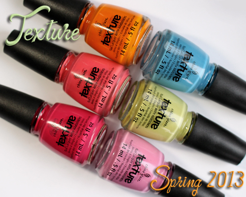 China Glaze Texture nail polish collection for Spring 2013