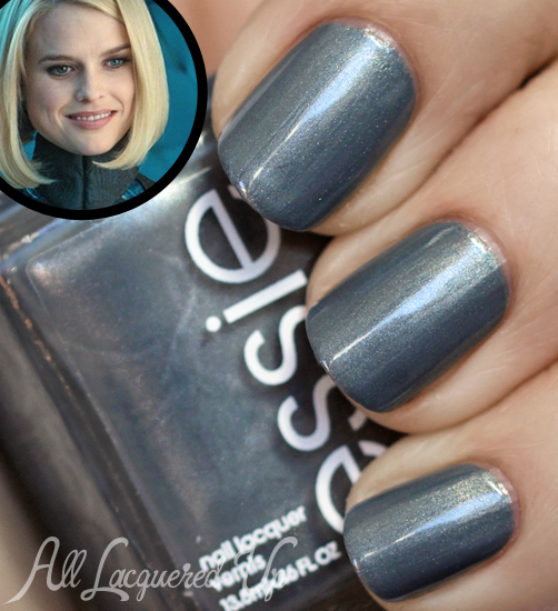 Essie Fair Game nail polish swatch. Star Trek Carol Marcus nails