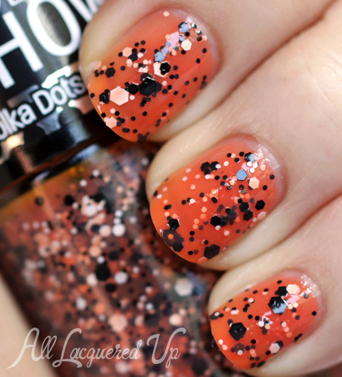 Maybelline Color Show Dotty Polka Dots glitter nail polish swatch