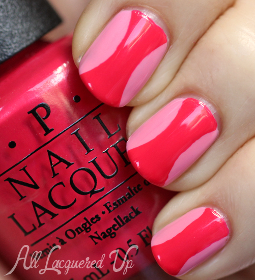 OPI Couture de Minnie nail art Hourglass manicure