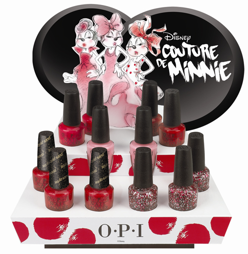 OPI Couture de Minnie nail polish display