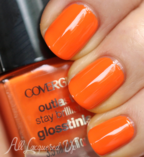 COVERGIRL Orange Oasis Glosstinis nail polish swatch