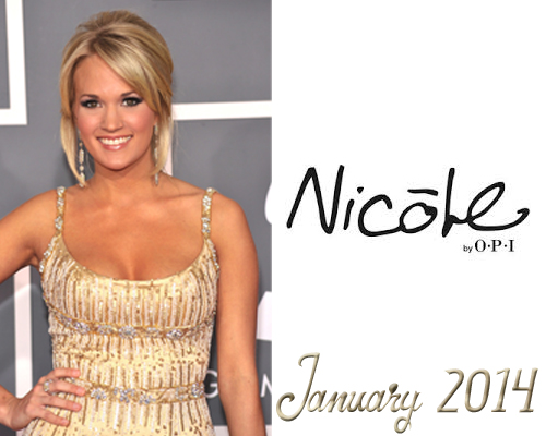 Nicole by OPI partners Carrie Underwood in January 2014