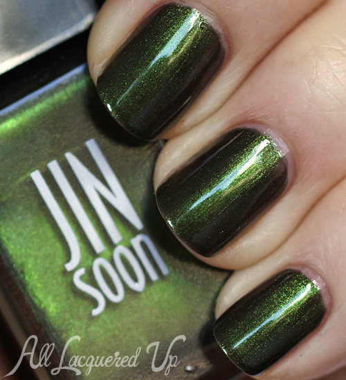 JINsoon Epidote nail polish swatch