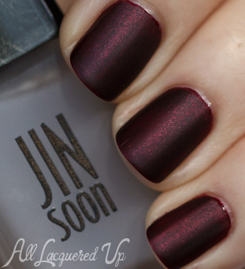 JINsoon Jasper nail polish with Matte Maker