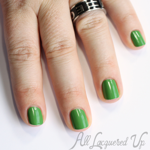 Sally Hansen Insta-Dri In Record Lime nail polish swatch