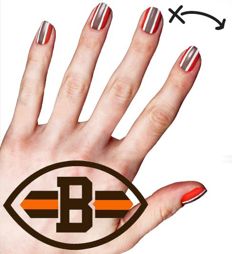 COVERGIRL NFL Cleveland Browns Fanicure Nailgating