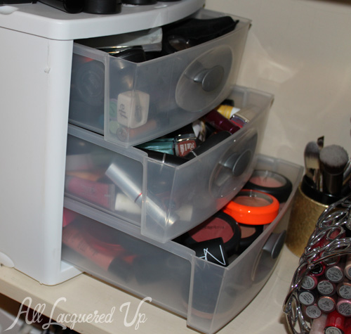 Sterilite makeup storage drawers