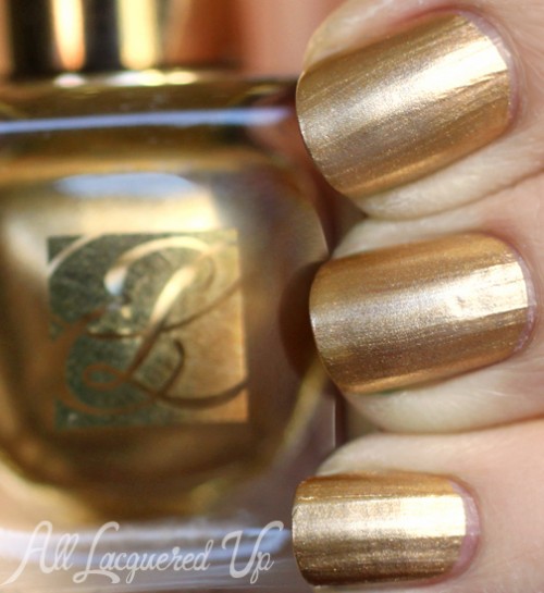 Estee Lauder Brushed Gold metallic nail polish