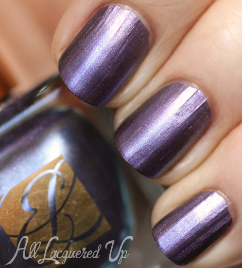 Estee Lauder Chrome Violet metallic nail polish