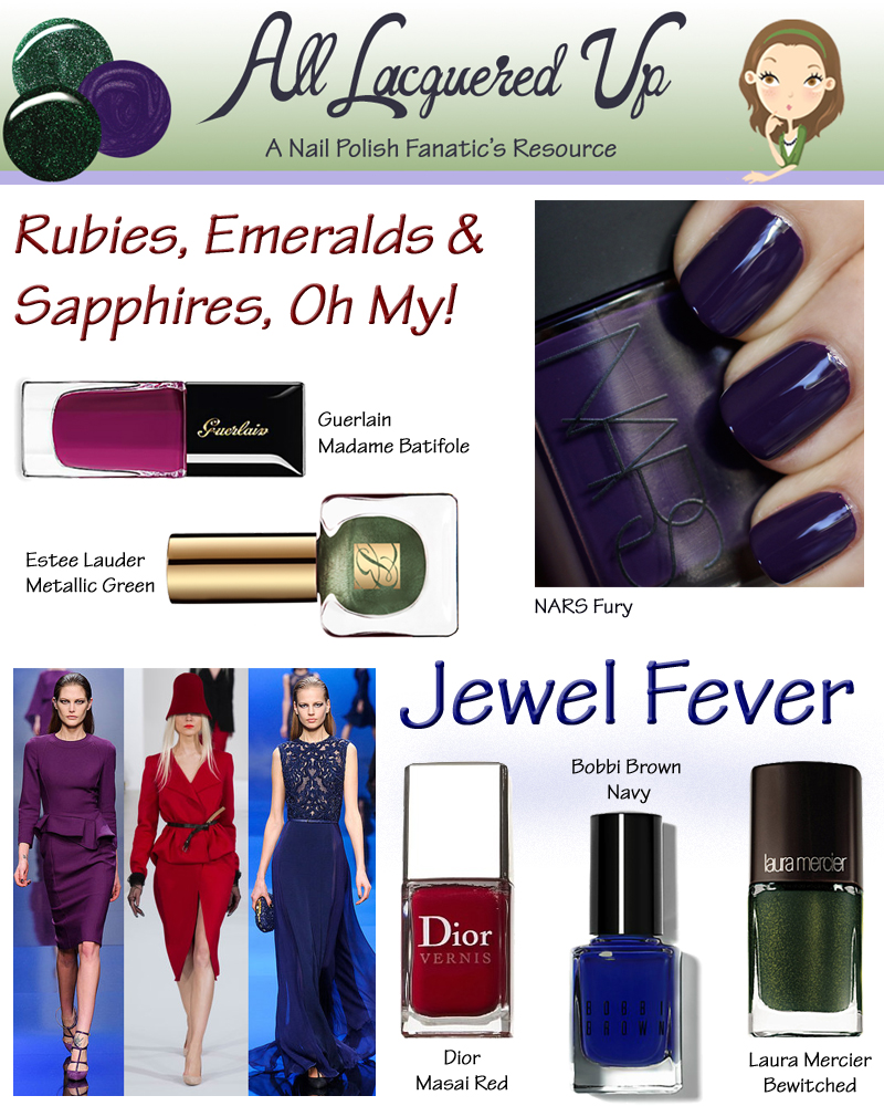 Fall 2013 Nail Trend Jewel Tones 