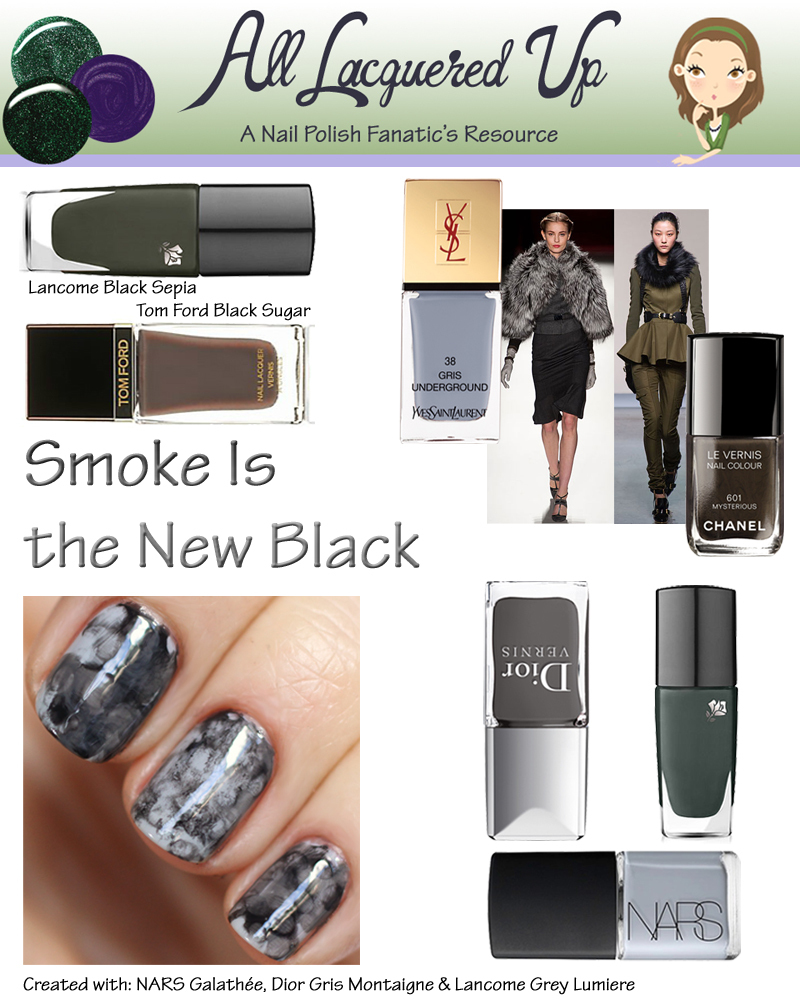 Fall 2013 Nail Trend - Smoke Is the New Black