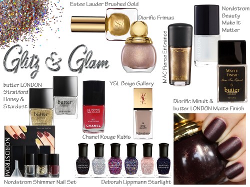 Fall and Holiday 2013 Nail Trend - Glitter and Metallic