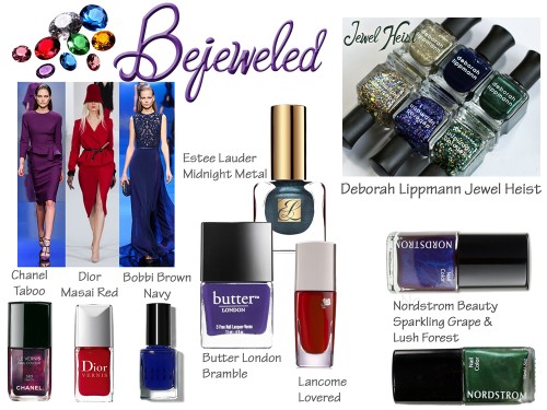 Fall and Holiday 2013 Nail Trend - Jewel Tones