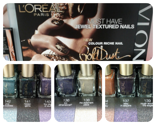 L'Oreal Paris Gold Dust textured nail polish