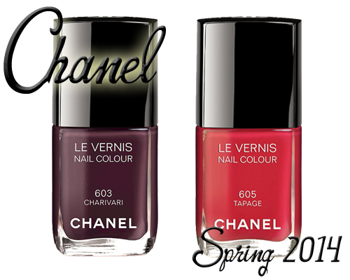 Chanel Spring 2014 nail polish, Charivari and Tapage from Notes de Printemps