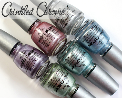 China Glaze Crinkled Chrome texture nail polish