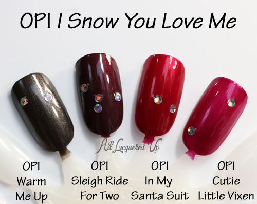 OPI I Snow You Love Me Layering