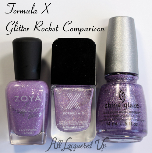 Formula X for Sephora Glitter Rocket Comparisons Dupes