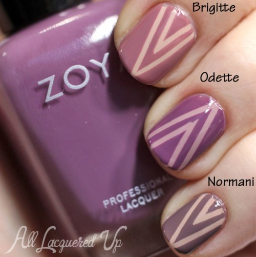 Zoya Naturel Nail Art - Tape Manicure