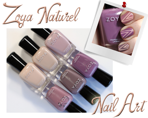 Zoya Naturel Tape Manicure Nail Art