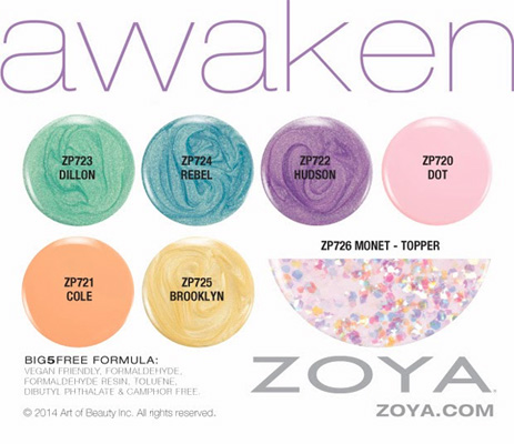 Zoya Spring 2014 nail polish collection - Awaken and Monet