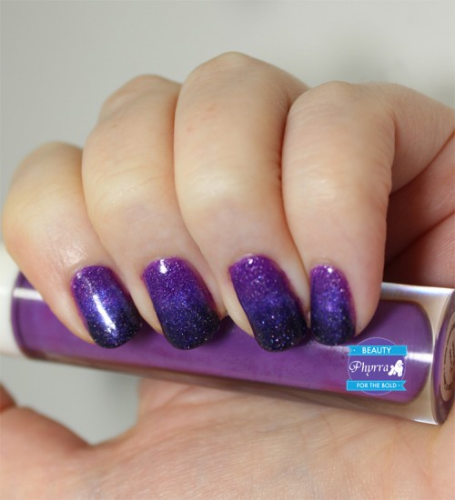 Purple Ombre Gradient Nail ArtPurple Ombre Gradient Nail Art