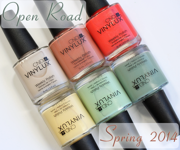 CND VINYLUX Spring 2014 Open Road swatches