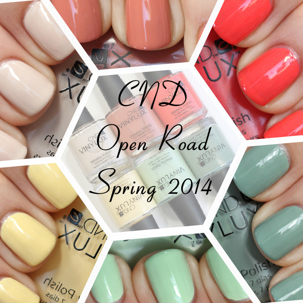 CND Spring 2014 Open Road swatches