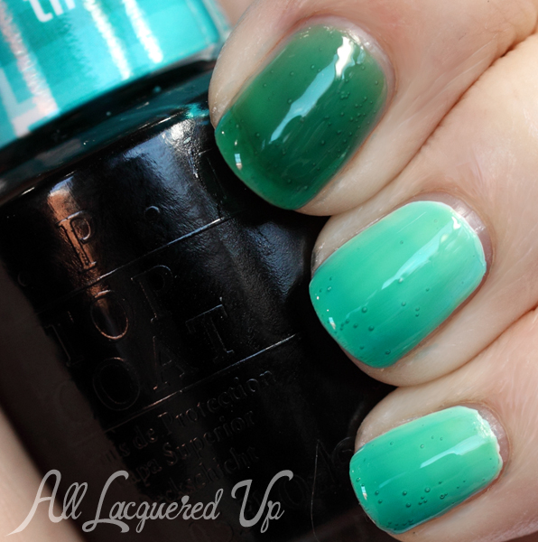 OPI I Can Teal You Like Me swatch #SheerTints