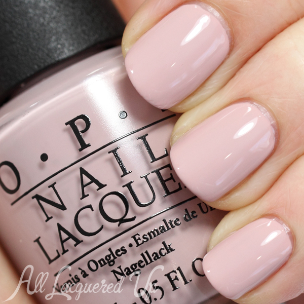 OPI My Very First Knockwurst nude nail polish swatch