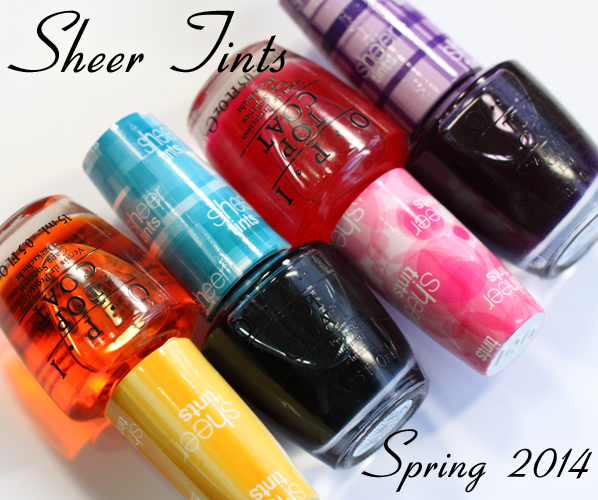 OPI Sheer Tints Top Coats for Spring 2014