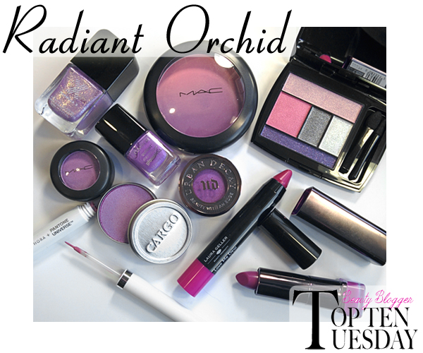 Radiant Orchid Makeup and Beauty Products