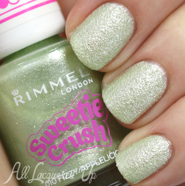 Rimmel Fizzy Applelicious swatch from Sweetie Crush