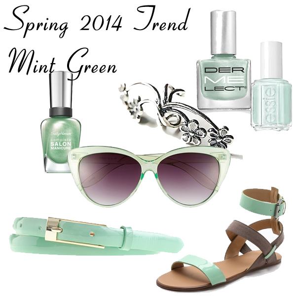 Spring 2014 Trend - Mint Green Accessories and Nail Polish