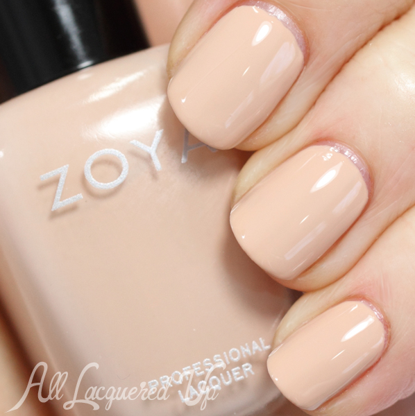 Zoya Chantal nude nail polish swatch