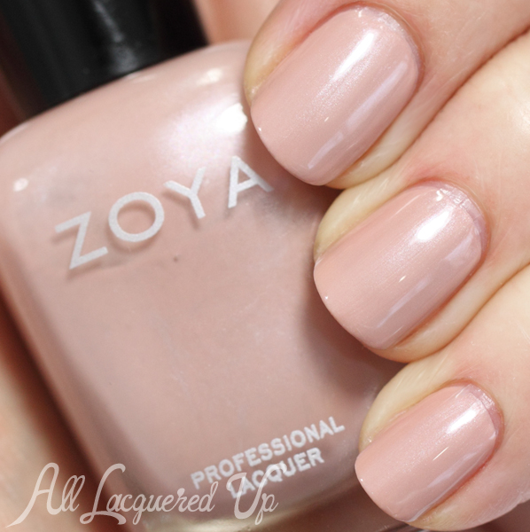 Zoya Pandora nude nail polish swatch