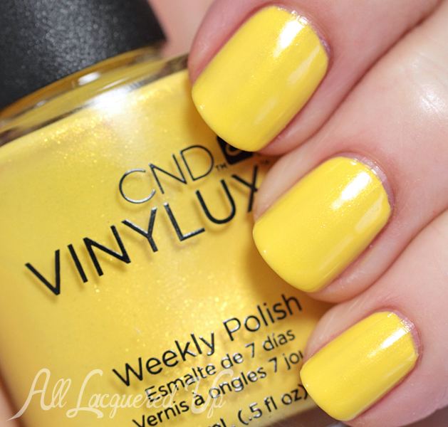 CND Bicycle Yellow VINYLUX swatch - Summer 2014