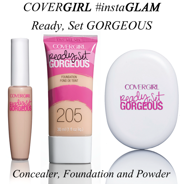 COVERGIRL Ready Set Gorgeous Concealer, Foundation and Powder #instaGLAM