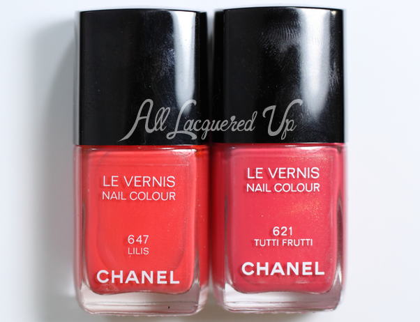 Chanel Tutti Frutti Comparsion