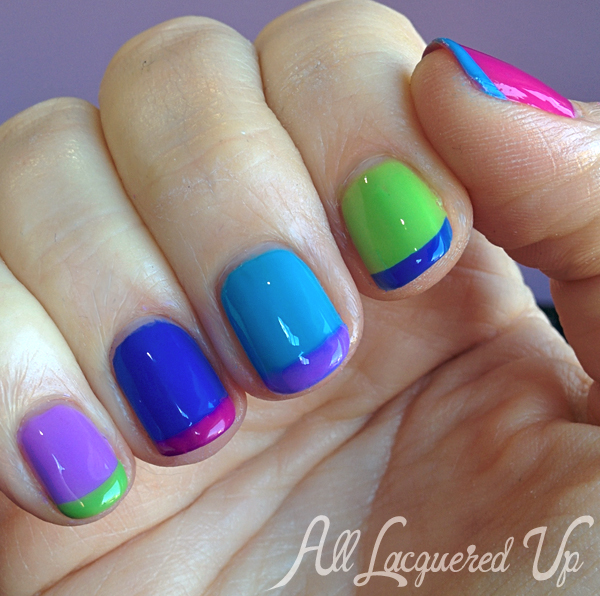 Essie Summer 2014 Neons Nail Art