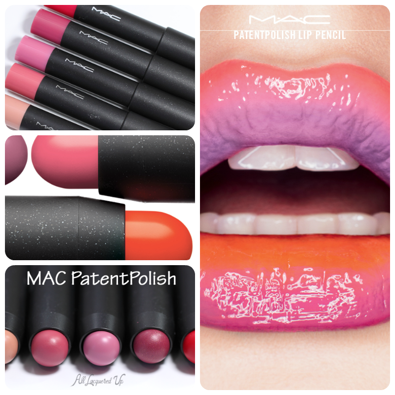 Mac Patentpolish Lip Pencil Swatches Review All Lacquered Up