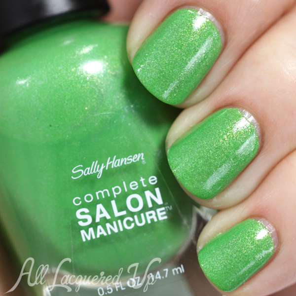 Sally Hansen Summerlime swatch - Summer 2014 via @alllacqueredup