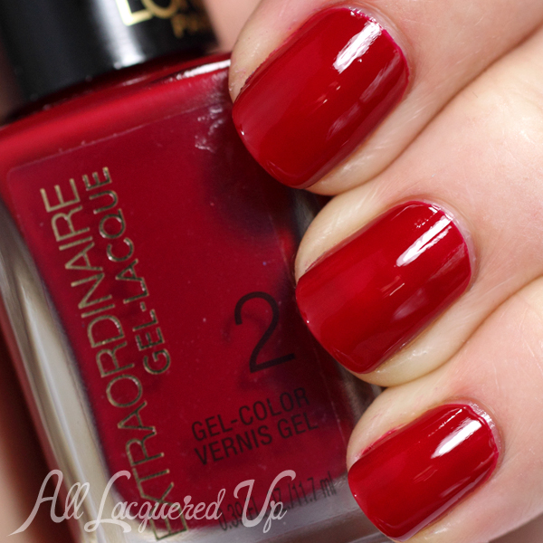 L'Oréal Lacque-red Gel-Lacque swatch